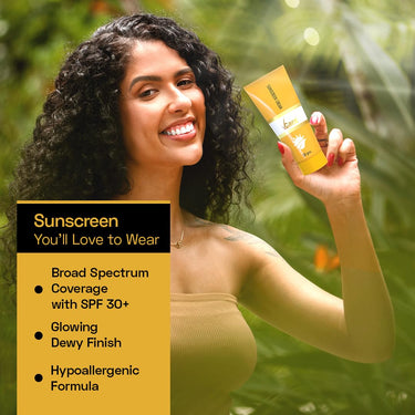 VCare Sunscreen SPF 30 Matte Cream 50g for Women & Men For All Skin Types (white)